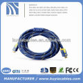 1.4V de alta qualidade azul Nylon Net HDMI 19pin macho para macho HDMI CABLE